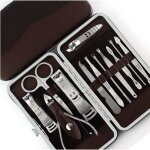 12pcs trousse manucure pdicure ongle clipper cutt professionnel