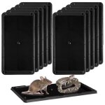 12pi�ces piege a souris piege a rat colleplaques de glue anti rongeurcolle pr� app�t�pi�ge collant pour ...