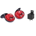 12v 2 tons klaxon air horn escargot pneumatique auto camion bateau moto 120db