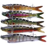 13. 7cm 27g leurre dappt de pche de poisson de simulation doeil 3d multi articul avec crochet s868 ...