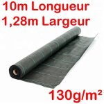 130g / m2 toile bache de paillage tisse anti - mauvaises herbes largeur 128m longueur 10m
