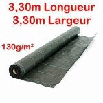 130g / m2 toile bache de paillage tiss�e anti - mauvaises herbes largeur 33m longueur 330m