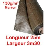Toile de paillage marron - 130g / m2 - largeur 33m - longueur 25m anti mauvaises herbes
