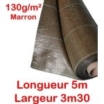 130g / m2 toile bache de paillage tisse marron anti - mauvaises herbes largeur 33m longueur 5m