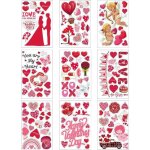 131 pices autocollants stickers stickers coeur adhsifs en stickers pour bureau  domicile mariage saint ...