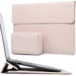 133 - 14 pouces housses ordinateur portable sacoche avec fonction stand pour macbook pro 14 m5 / m4 / ...