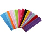 14 pi�ces color� sports bandeau monochrome �lastique cheveux bande yoga fitness femmes hommes