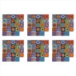 144 pi�ces s�ries auto - adh�sif mosa�que brique tuile 3d autocollant cuisine salle de bain stickers ...