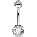 14g 8 12 14 mm piercing nombril titane nombril billes court long barres double gemme bijoux femme homme[3141] ...