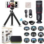 15 en 1 kit de lentilles de cam�ra universel pour t�l�phone 18x t�l�objectif objectif grand anglemacrofisheye ...