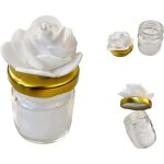 15 bougies pots en verre + fleur idée cadeaux invités mariage communion baptême bougeoir décoration table ... 15 bougies pots en verre + fleur idée cadeaux invités mariage communion baptême bougeoir décoration table ...