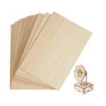 Feuilles de contreplaqu� - balsa - 15 pcs - 300 x 200 x 2 mm - bois de tilleul - bricolage cr�atif