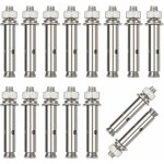 15 pi�ces vis dexpansion inoxydable 304 boulon dexpansion en acier inoxydable cheville � b�ton charge ...