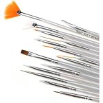 15 pinceaux pour ongle nail art brosses d�coration