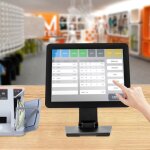 15 pouces capacitif �cran tactile caisse enregistreuse euro standard