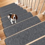 15 tapis descalier antid�rapants dint�rieur 76 x 20 cm pour marches en bois auto - adh�sifs pour prot�ger ...