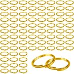 150 anneaux ouverts m�tal 10 mm dor�s connecteurs pour porte - cl�s colliers et bracelets diy