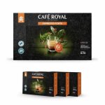 150 capsules compatibles nespresso pro - caf espresso forte - dosettes by caf royal