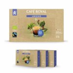 150 capsules compatibles nespresso pro - caf lungo bio - dosettes by caf royal