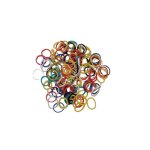 150 minis elastiques pour cheveux multicolore