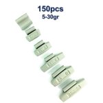150 plombs masses d?equilibrage à frapper poids pour jantes acier 5 - 30g 150 plombs masses d?equilibrage à frapper poids pour jantes acier 5 - 30g