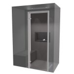 150 x 90 - hammam kit de construction cabine de douche  carreler avec gnrateur vapeur