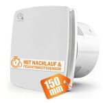 150mm 18w / 35db extracteur dair ventilateur silencieux et puissant 240 m� / h avec capteur dhumidit� ...