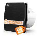 150mm extracteur dair 18w / 35db ventilateur silencieux et puissant 240 m� / h avec capteur dhumidit� ...