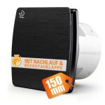 150mm extracteur dair 18w / 35db ventilateur silencieux et puissant 240 m� / h avec fonction de retard ...
