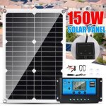 150w 18v panneau solaire chargeur caravane bateau extrieur avec cble avec rgulateur