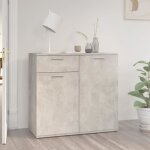 1562?sale chic buffet gris béton 80x36x75 cm aggloméré commode buffet bas bahut meuble salon 1562?sale chic buffet gris béton 80x36x75 cm aggloméré commode buffet bas bahut meuble salon