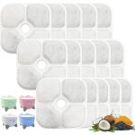 Filtre pour fontaine  eau - autrement - pixie - 15pcs - compatible catit - trois couches de filtration ...