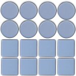 16 pc patins en t�flon adh�sifs patin glisseur pour meubles patins autocollants en t�flon patins de meubles ...