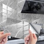 16 pcs autocollant pour carrelage mural stickers carreaux convient pour la cuisine salle de bain?15x30cm? ...