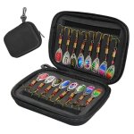 16 pcs leurres de p�che kit de p�che leurres en m�tal pour brochet sandre perche et truite