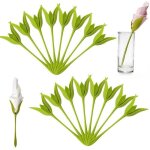 16 pcs porte - serviettes de table fleur art cratif service de table dcoration fte anniversaire mariage ...