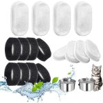 16 pièces filtres fontaine à eau pour chat comprenant un filtre à charbon 8 pièces et une éponge en mousse ... 16 pièces filtres fontaine à eau pour chat comprenant un filtre à charbon 8 pièces et une éponge en mousse ...