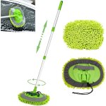 160cm brosse lavage voiture nettoyage � manche long kit de vadrouille2en1 chenille microfibre balai pinceau ...