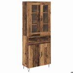 [1667934]enfilade meuble haut - buffet de salonmeuble de rangement bois ancien 695x34x90 cm bois ding�nieriepo ...