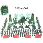 167 pices / ensemble wwii avion rservoir blockhaus 4 cm soldat bases militaires ensemble jouets nostalgiques ...