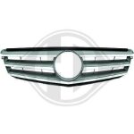 1672044 grille de calandre chrome avant - garde pour mercedes classe c de type w204 de 2007 a 2011.