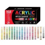 168 couleurs feutre acryliquestylos acryliques liquide direct acrylic paint marker coloriage pour adultesmarqu ...
