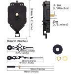 Type a 16mm 9mm horloge murale mécanisme de pendule silencieux avec mains arbre de réparation à quartz ... Type a 16mm 9mm horloge murale mécanisme de pendule silencieux avec mains arbre de réparation à quartz ...