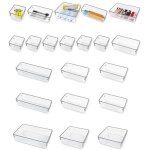 16pcs organisateur tiroir rangement maquillage - rangement bureau pour accessoire bureau rangement tiroir ...
