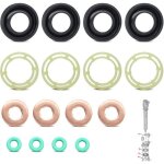 16x bagues d?tanchit + joint torique de carburant + garniture injecteur de carburant pour citroen ...
