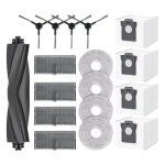 17 pi�ces pour aspirateur pour dreame l40 ultra ae / d20 ultra / rld31se / pour mova e40 ultra: brosse ...