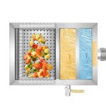 18 - 20 l bac separateur graisse en acier inoxydable s�parateur de graisse pour restaurant cuisine intercepteu ...