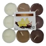 Bougies chauffe - plat - senteur vanille - 18 units - intrieur