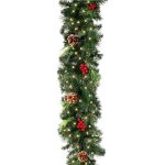 180cm guirlande sapin artificiel nol lumineuse vert pour dcoration chemine porte escalier (guirlande ...