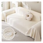 180x230cm plaid canape grand format cr�me imperm�able anti griffe chat couverture universelle 1 - 2 places ...